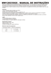 MW126C50GS - MANUAL DE INSTRU&Ccedil;&Otilde;ES