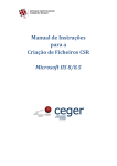 Manual de Instru&ccedil;&otilde;es para a Cria&ccedil;&atilde;o de Ficheiros CSR