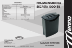 Manual Fragmentadora Secreta 1000SB