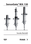 Manual de Instruções SensoGate WA130 | Knick