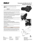 Protecção anti-brilho da série T3 Manual de Instruções