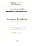 Manual de Instru&ccedil;&otilde;es para Valida&ccedil;&atilde;o da Candidatura