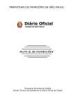 Manual de Instruções - Prefeitura de São Paulo