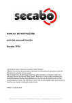 MANUAL DE INSTRUÇÕES para las prensas transfer Secabo TP10