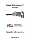 Chave de Impacto 1” Manual de Operações