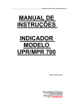 MANUAL DE INSTRUÇÕES INDICADOR MODELO UPR