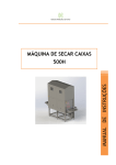 M&aacute;quina de Secar Caixas 500H