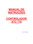 MANUAL DE INSTRUÇÕES CONTROLADOR ATC 770