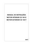MANUAL DE INSTRUÇÕES MOTOR INTERIOR CE 100