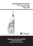 manual de instru&ccedil;&otilde;es decibel&iacute;metro digital msl-1354