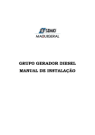 GRUPO GERADOR DIESEL MANUAL DE INSTALAÇÃO