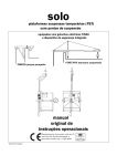 Manual plataforma suspensa single