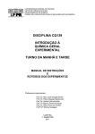 Manual de instruções e roteiros dos experimentos