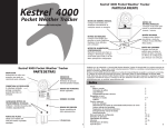Kestrel&reg; 4000 Pocket Weather Tracker