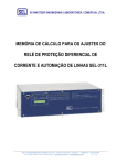 Prote&ccedil;&atilde;o Diferencial de Linhas de Transmiss&atilde;o - SEL-311L