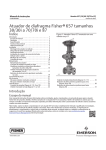 Atuador de diafragma Fisherr 657 tamanhos 30/30i a 70/70i e 87