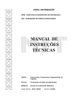 MANUAL DE INSTRU&Ccedil;&Otilde;ES T&Eacute;CNICAS