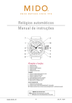 Relógios automáticos Manual de instruções
