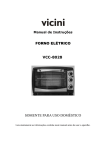 forno el&eacute;trico vcc-8028 somente para uso dom&eacute;stico