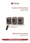 Inversor de Frequ&ecirc;ncia S&eacute;rie YF iR Manual de Instru&ccedil;&otilde;es