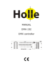 MANUAL DMX-192 DMX controller