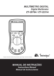 MULTÍMETRO DIGITAL MANUAL DE INSTRUÇÕES ET