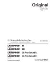 Manual de Instruções LADEPROFI II LADEPROFI III