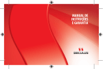 MANUAL DE INSTRU&Ccedil;&Otilde;ES E GARANTIA