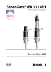 Manual de Instruções SensoGate WA 131 MH | Knick