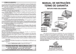 MANUAL DE INSTRUÇÕES TERMO DE GARANTIA MANUAL DE