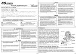 Motores MAX-40LA & 46LA MANUAL DE INSTRUÇÕES