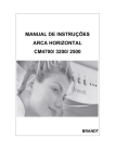 MANUAL DE INSTRUÇÕES ARCA HORIZONTAL