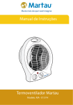 Manual de Instruções Termoventilador Martau