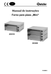 Manual de instru&ccedil;&otilde;es Forno para pizza &bdquo;Mini&ldquo;