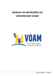 MANUAL DE INSTRUÇÕES AO CREDENCIADO VOAM