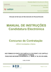 Manual de Instruções – Contratação - Candidatura