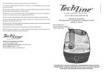 Manual de Instruções UMIDIFICADOR ULTRASSÔNICO CONFORT