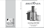 406 05 00 Rev4 Folheto de Instruções Centrífuga BRCT800