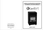 manual de instruções do aquecedor de ambiente a gás infra vermelho