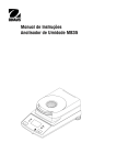 Manual de Instruções Analisador de Umidade MB35