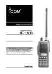 ICOM IC-V8 - Manual de instruções (Port.)