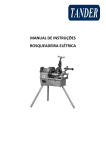 manual de instruções rosqueadeira elétrica