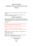 Manual de instru&ccedil;&otilde;es Amplificador valvulado colossal