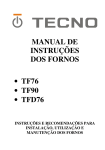 MANUAL DE INSTRUÇÕES DOS FORNOS • TF76 • TF90