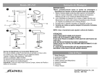 Modelo SW-1142 Instru&ccedil;&otilde;es de Montagem Lista de Pe&ccedil;as