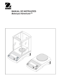 MANUAL DE INSTRU&Ccedil;&Otilde;ES Balan&ccedil;as Adventurer&trade;
