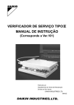 verificador de serviço tipoⅲ manual de instrução