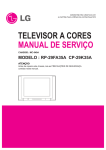 TELEVISOR A CORES MANUAL DE SERVIÇO