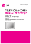 TELEVISOR A CORES MANUAL DE SERVIÇO