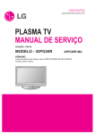 PLASMA TV MANUAL DE SERVI&Ccedil;O